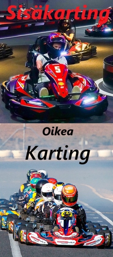 Sisäkarting vs oikea karting